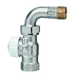 Vanne thermostatique IMI Heimeier V-exact II — droite avec coude MF 1/2"